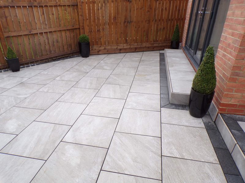 Outdoor Porcelain Tile Area